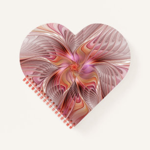 Abstrakte Butterfly Farbenfrohe Fantasie Fraktal K Notizbuch