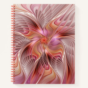 Abstrakte Butterfly Farbenfrohe Fantasie Fraktal K Notizbuch