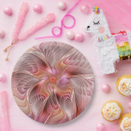 Abstrakte Butterfly Farbenfrohe Fantasie Fraktal K Pappteller