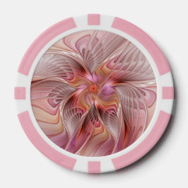 Abstrakte Butterfly Farbenfrohe Fantasie Fraktal K Pokerchips