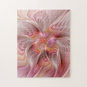 Abstrakte Butterfly Farbenfrohe Fantasie Fraktal K Puzzle