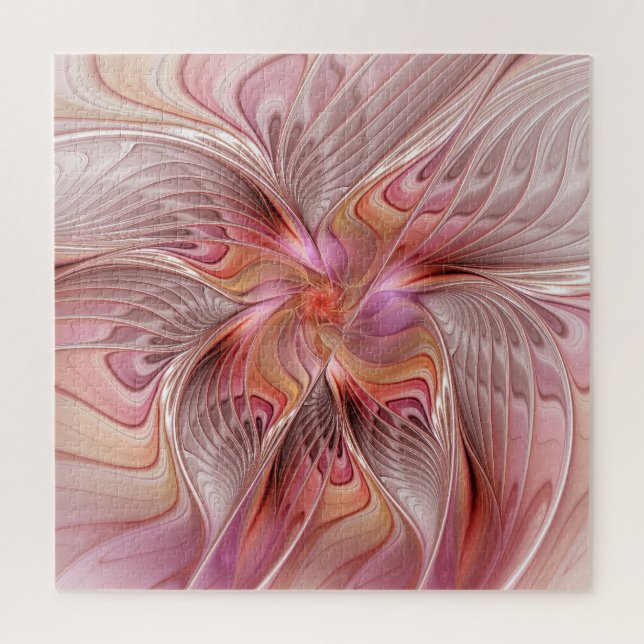 Abstrakte Butterfly Farbenfrohe Fantasie Fraktal K Puzzle (Vertikal)