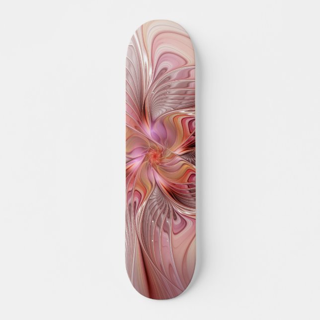 Abstrakte Butterfly Farbenfrohe Fantasie Fraktal K Skateboard (Vorne)