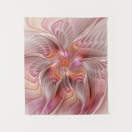 Abstrakte Butterfly Farbenfrohe Fantasie Fraktal K Wandteppich