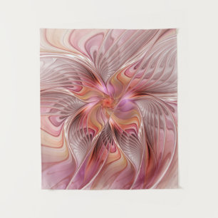 Abstrakte Butterfly Farbenfrohe Fantasie Fraktal K Wandteppich