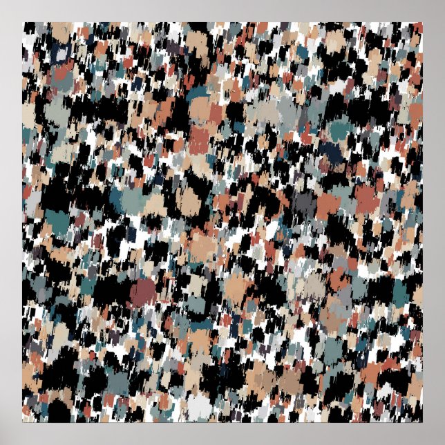 Abstrakte Camouflage Poster (Vorne)