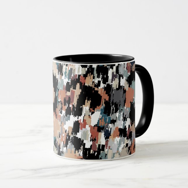 Abstrakte Camouflage Tasse (VorderseiteRechts)