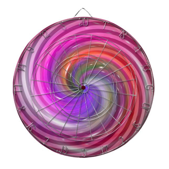 Abstrakte Candy Art 2 Dartscheibe (vorne)