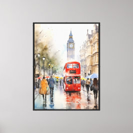 Abstrakte Canvas City Premium Leinwanddruck