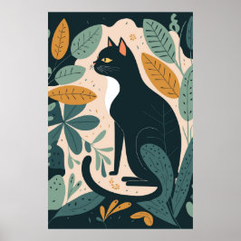 Abstrakte Cat Poster-Wohngestaltung Poster