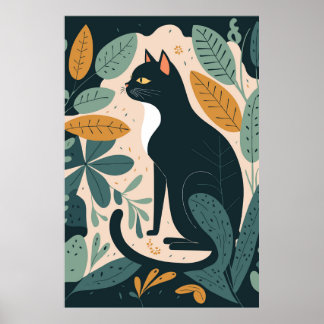 Abstrakte Cat Poster-Wohngestaltung Poster