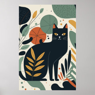 Abstrakte Cat Print Poster-Wohngestaltung Poster