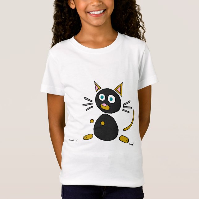 Abstrakte Cat-Shirts T-Shirt (Vorderseite)