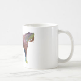 Abstrakte Cheetah-Silhouette Tasse