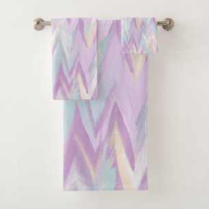 Abstrakte Chevrons Badhandtuch Set