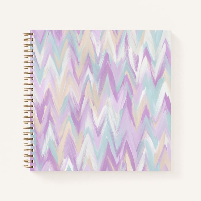 Abstrakte Chevrons Notizbuch (Vorderseite)