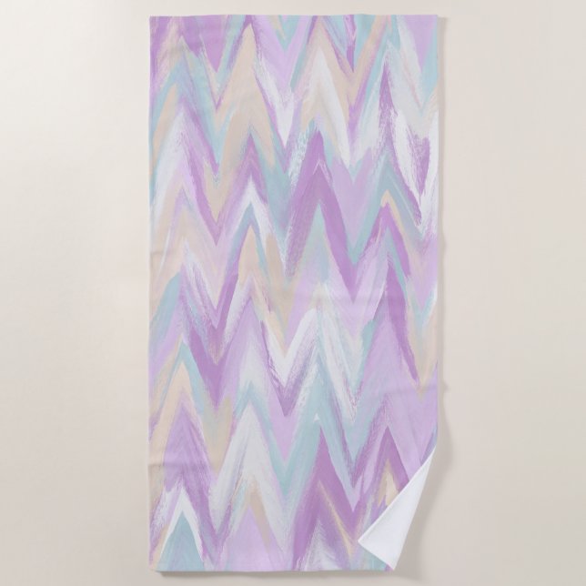 Abstrakte Chevrons Strandtuch (Vorderseite)