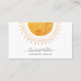 Abstrakte Circle Handmade Schmuck Business Card Visitenkarte