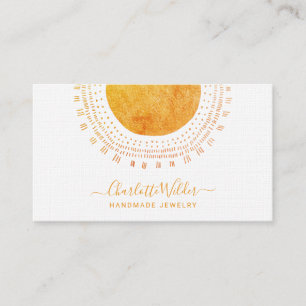 Abstrakte Circle Handmade Schmuck Business Card Visitenkarte