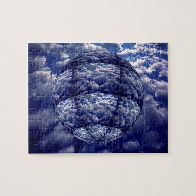 Abstrakte Cloud-3D-Kugel Puzzle (Horizontal)