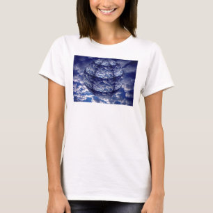 Abstrakte Cloud-3D-Sphäre T-Shirt