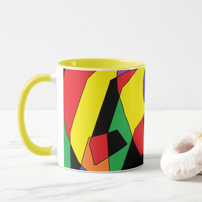Abstrakte Coffee Tasse (Mit Donut)