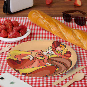 Abstrakte Comic Character Dancer Paper Teller