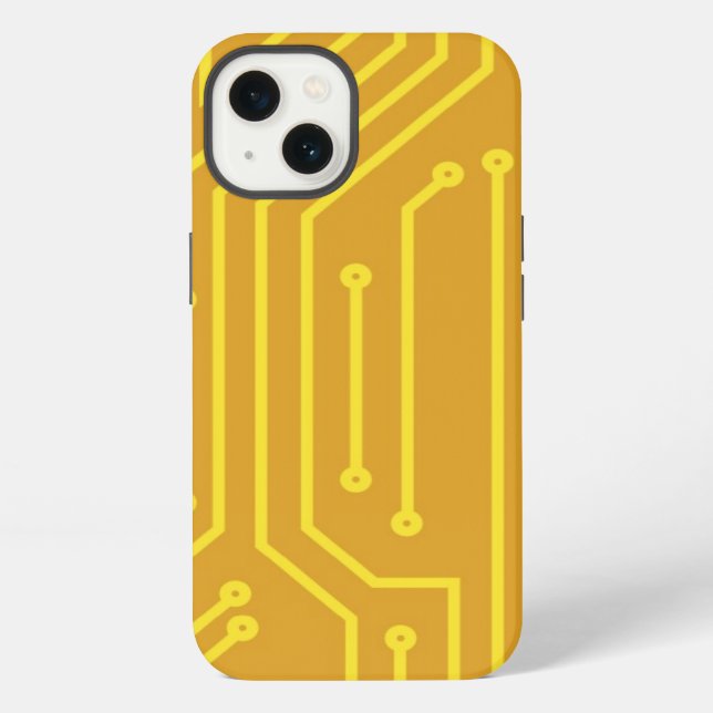 Abstrakte Computerausrüstung iPhone Hülle (Rückseite)