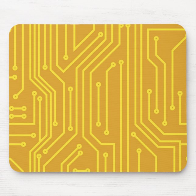 Abstrakte Computerausrüstung Mousepad (Vorne)