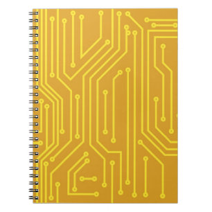 Abstrakte Computerausrüstung Notizblock