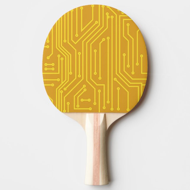 Abstrakte Computerausrüstung Tischtennis Schläger (Vorderseite)
