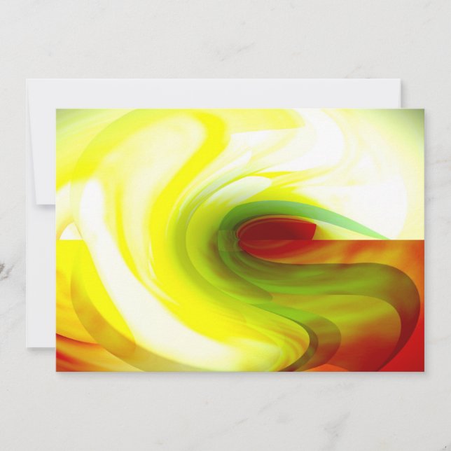 Abstrakte Computereinladungen Einladung (Vorderseite)