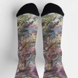 Abstrakte "Confetti zu" Multiprint-Crew-Socken Socken