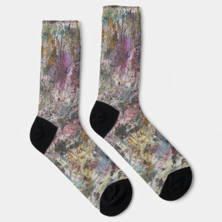 Abstrakte "Confetti zu" Multiprint-Crew-Socken Socken