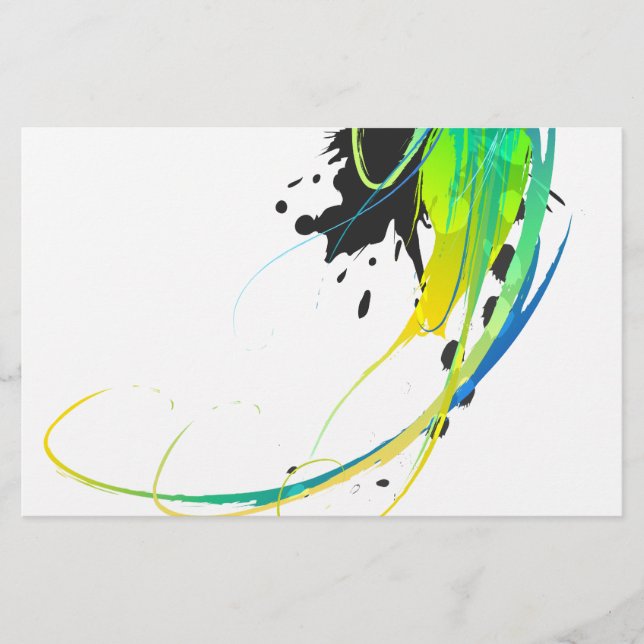 Abstrakte coole Gewässer Paint Spritzer (Vorderseite)