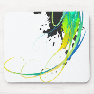 Abstrakte coole Gewässer Paint Spritzer Mousepad