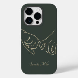 Abstrakte Couple Line Art , Boho Chic Case-Mate iPhone 14 Pro Hülle