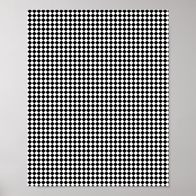 Abstrakte Cubes Schwarzweiß gestreift Poster (Vorne)