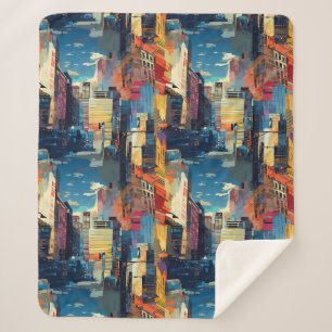Abstrakte Cyberpunk-Stadtlandschaft-Skyline (4) Sherpadecke