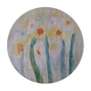 Abstrakte Daffodien Schneidebrett
