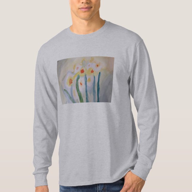 Abstrakte Daffodien T-Shirt (Vorderseite)
