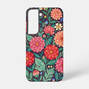 Abstrakte Dahlien Schmetterlinge Garten Samsung Ca Galaxy Hülle