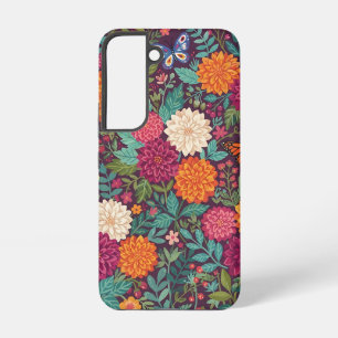 Abstrakte Dahlien Schmetterlinge Garten Samsung Ca Galaxy Hülle