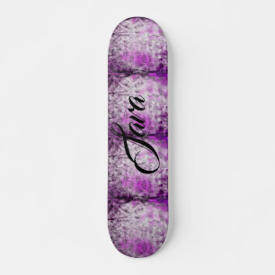 Abstrakte Damaskus Rosa drucken Skateboard anpasse