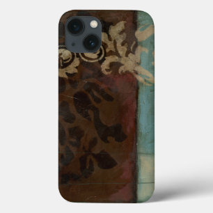 Abstrakte Damast-Tapisserie durch Jennifer Case-Mate iPhone Hülle