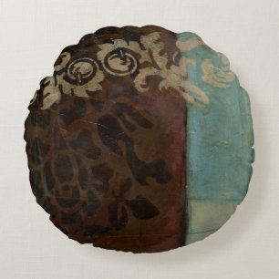 Abstrakte Damast-Tapisserie durch Jennifer Rundes Kissen