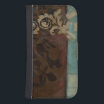 Abstrakte Damast-Tapisserie durch Jennifer Samsung S4 Geldbeutel Hülle<br><div class="desc">Brown-Kampftürkis in diesem abstrakten Damasttapisseriedruck durch Jennifer Goldberger. Die subtilen Muster geben die Stückbewegung. Erhalten Sie Ihr heute!</div>