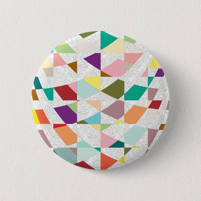 Abstrakte Damastfarben Button (Vorderseite)