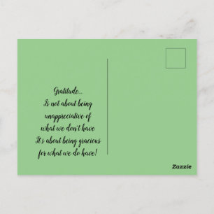 Abstrakte Dankbarkeit für Weißblüten Postkarte