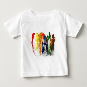Abstrakte Darstellung menschlicher Figuren in Bewe Baby T-shirt
